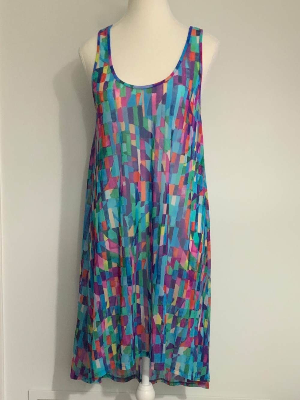 Profile By Gottex Multicolor Mosaic Midi Cover Up